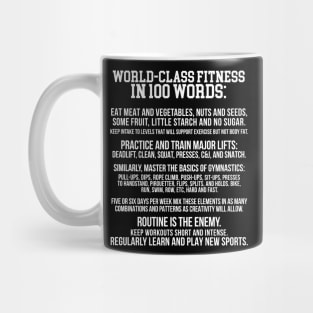 FITNESS in 100 words Mug